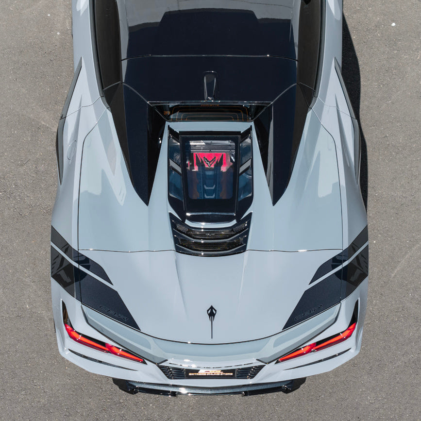 2020-Up Corvette C8 Convertible Rear Hatch Upper HTC Tonneau Window Inserts image 8