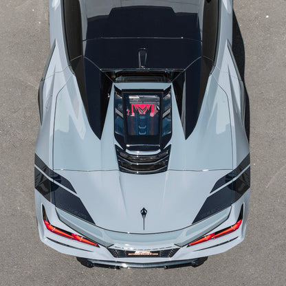 2020-Up Corvette C8 Convertible Rear Hatch Upper HTC Tonneau Window Inserts image 8