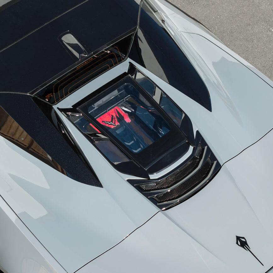2020-Up Corvette C8 Convertible Rear Hatch Upper HTC Tonneau Window Inserts image 9