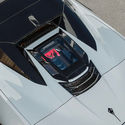 2020-Up Corvette C8 Convertible Rear Hatch Upper HTC Tonneau Window Inserts image 9