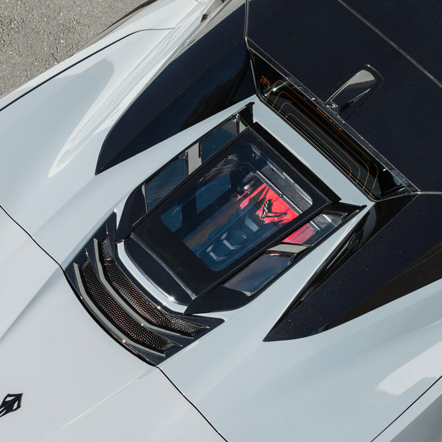 2020-Up Corvette C8 Convertible Rear Hatch Upper HTC Tonneau Window Inserts image 10