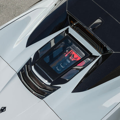 2020-Up Corvette C8 Convertible Rear Hatch Upper HTC Tonneau Window Inserts image 10