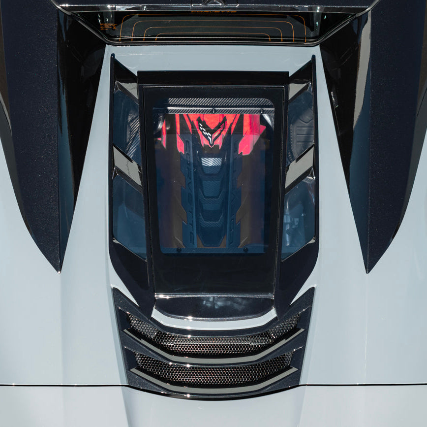 2020-Up Corvette C8 Convertible Rear Hatch Upper HTC Tonneau Window Inserts image 11