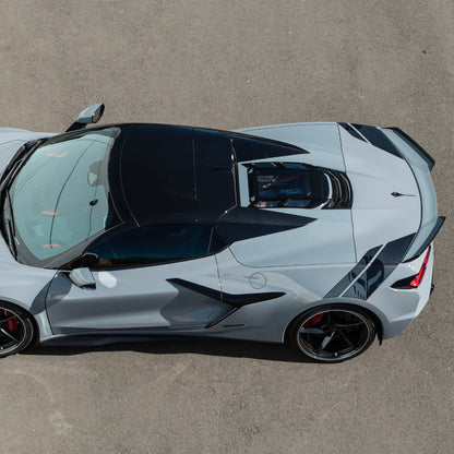 2020-Up Corvette C8 Convertible Rear Hatch Upper HTC Tonneau Window Inserts image 6
