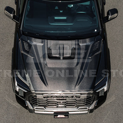 2022-Up Toyota Tundra | EOS CARBON FIBER Front Vented Hood Cover w/ Side Vent image 39
