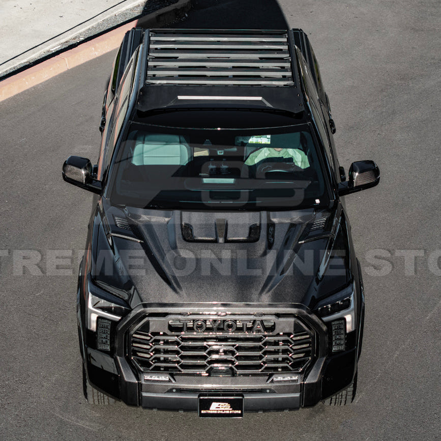 2022-Up Toyota Tundra | EOS CARBON FIBER Front Vented Hood Cover w/ Side Vent image 5