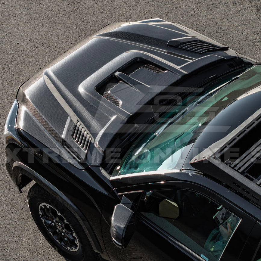 2022-Up Toyota Tundra | EOS CARBON FIBER Front Vented Hood Cover w/ Side Vent image 10