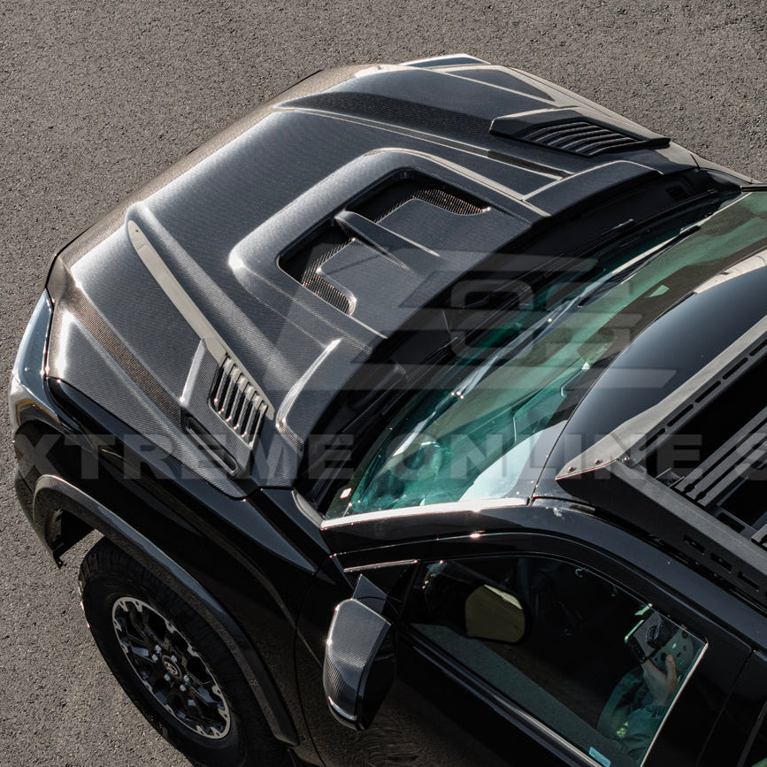 2022-Up Toyota Tundra | EOS CARBON FIBER Front Vented Hood Cover w/ Side Vent image 43