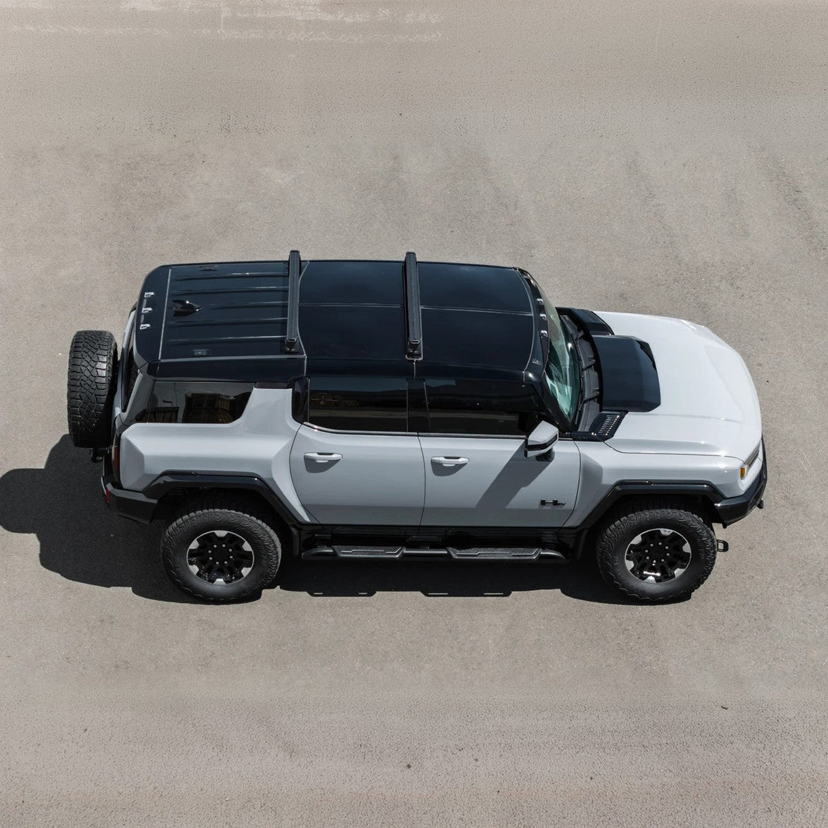 2022-Up GMC Hummer EV | Aluminum Roof Mounted Cargo & Luggage Cross Rail Rack image 5