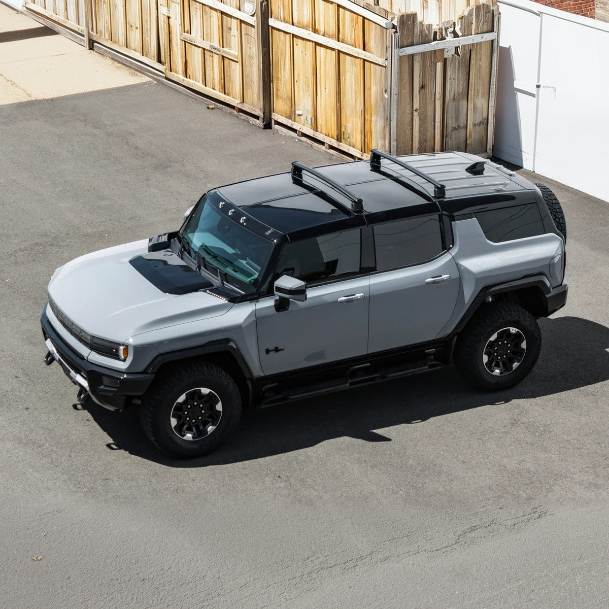 2022-Up GMC Hummer EV | Aluminum Roof Mounted Cargo & Luggage Cross Rail Rack image 8