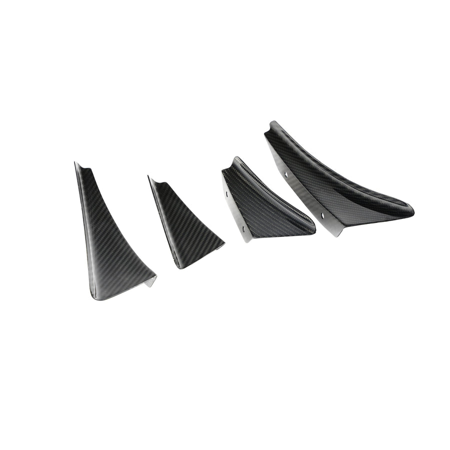 Carbon Fiber Front Bumper Canards- 2023 - Current Honda FL5 Civic Type R