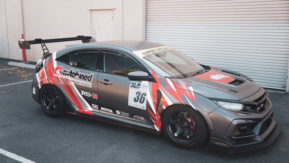 GT-250 Carbon Fiber Swan Neck Wing- 2017-2021 Honda FK8 Civic Type R
