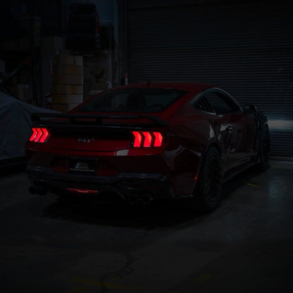 2024-Up Ford Mustang S650 EURO Sequential Signal LED Clear Rear Taillights image 1