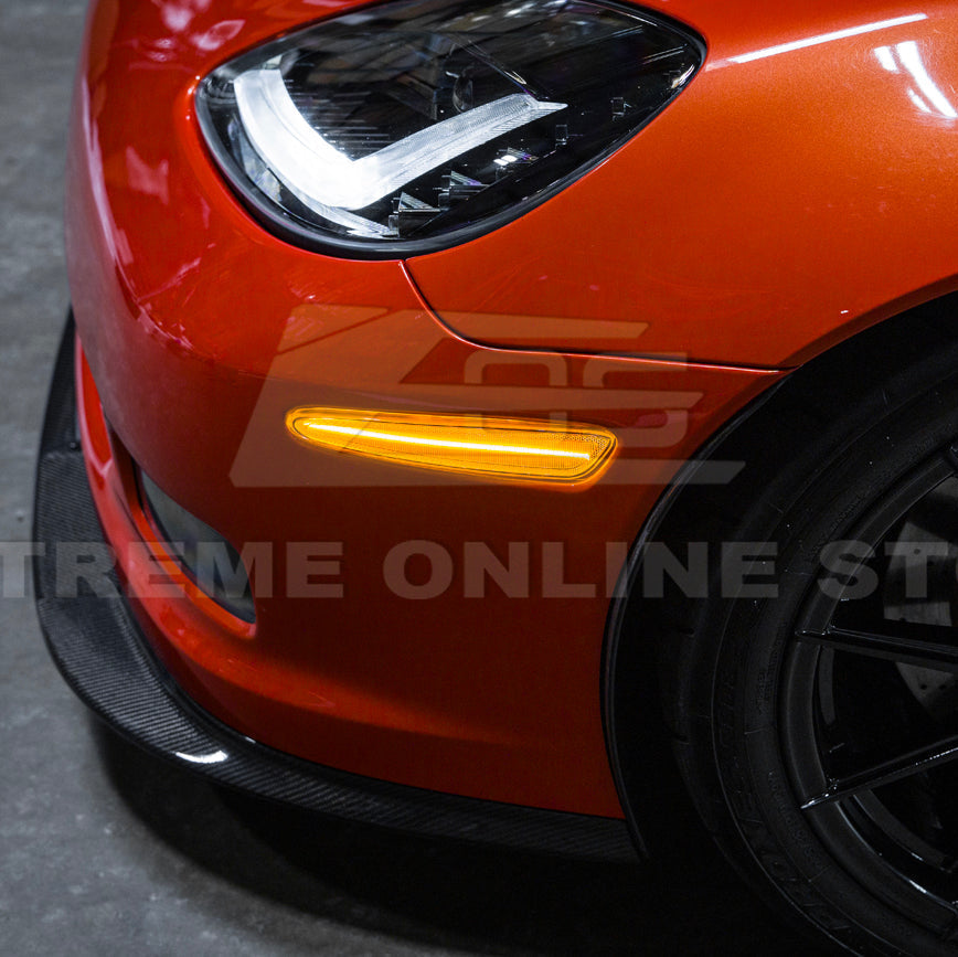 Corvette C6 Front Amber Light LED Side Markers Pair image 46