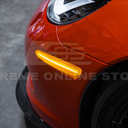 Corvette C6 Front Amber Light LED Side Markers Pair image 10