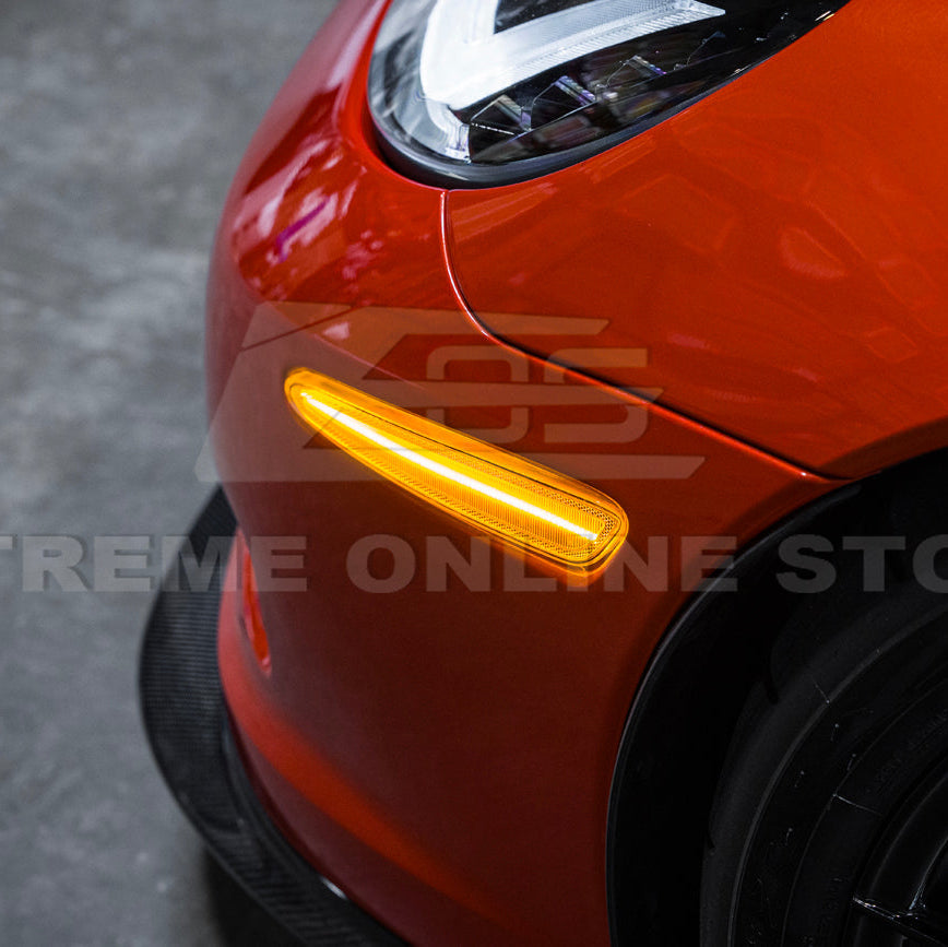 Corvette C6 Front Amber Light LED Side Markers Pair image 47