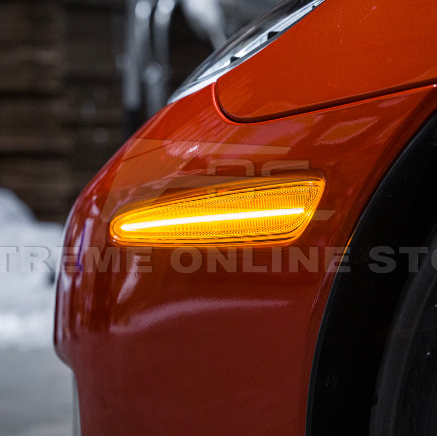 Corvette C6 Front & Rear Amber Light LED Side Markers Pair image 16