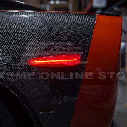 Corvette C6 Rear Red Light LED Side Markers Pair image 49