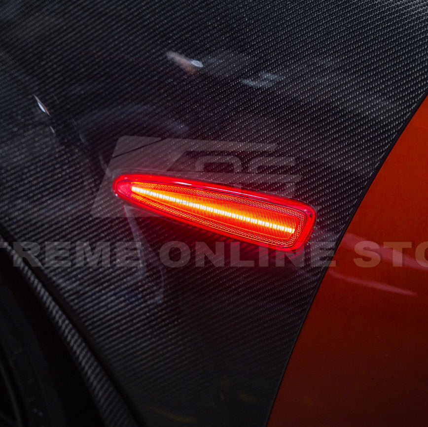 Corvette C6 Front & Rear Amber Light LED Side Markers Pair image 19