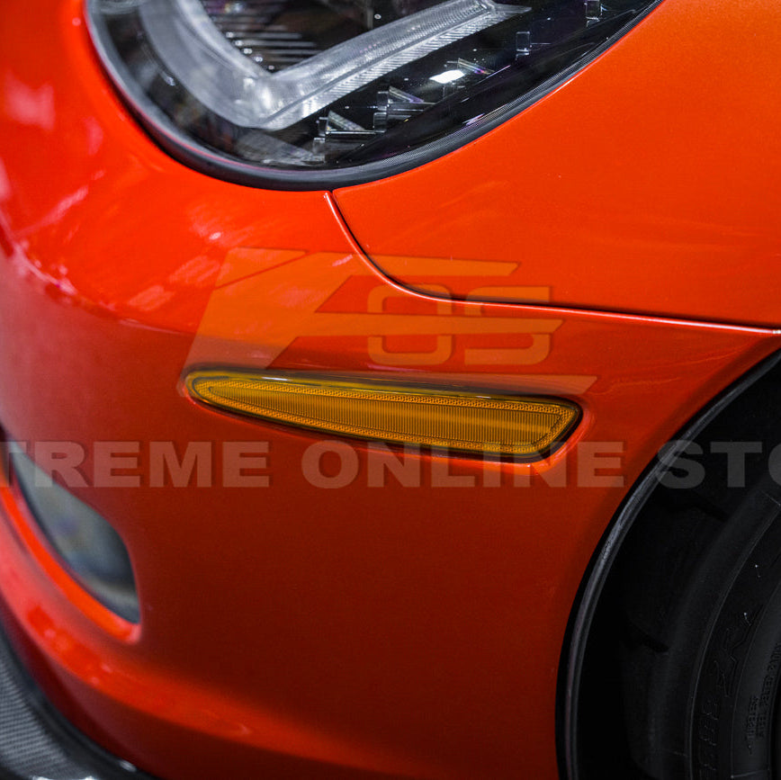 Corvette C6 Front Amber Light LED Side Markers Pair image 50