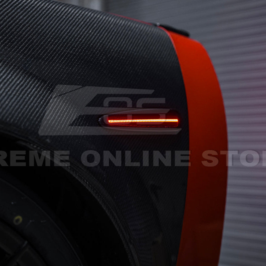 Corvette C6 Front & Rear Amber Light LED Side Markers Pair image 47