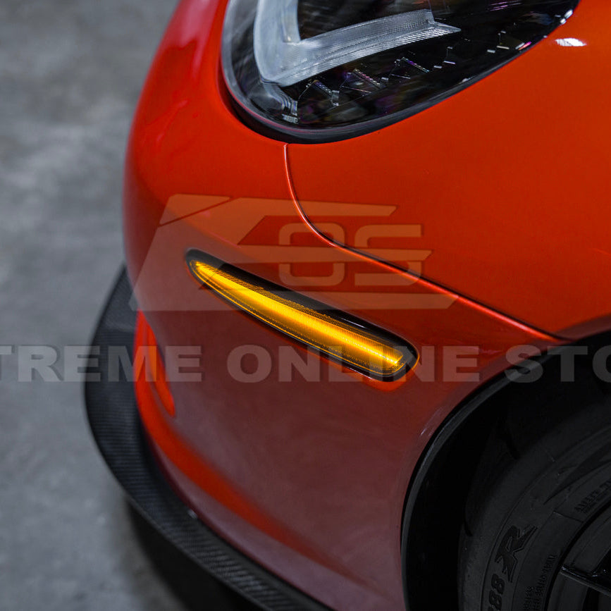 Corvette C6 Front Amber Light LED Side Markers Pair image 27