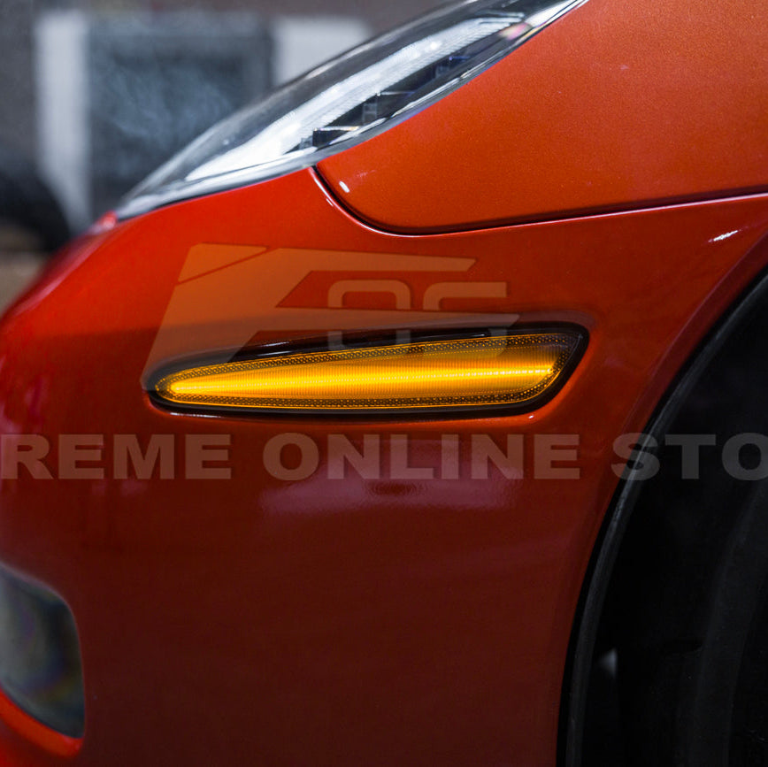 Corvette C6 Front & Rear Amber Light LED Side Markers Pair image 43
