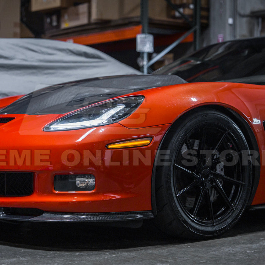 Corvette C6 Front Amber Light LED Side Markers Pair image 26