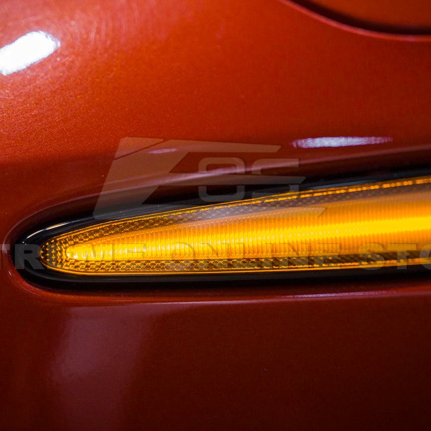 Corvette C6 Front Amber Light LED Side Markers Pair image 31