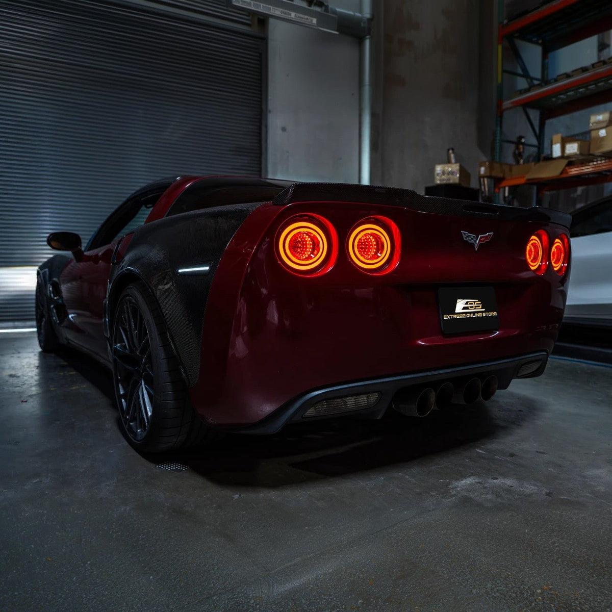 2005-13 Chevrolet Corvette C6 Infinity Style LED Tail Lights image 2