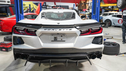 Carbon Fiber Rear Spoiler Delete-Chevrolet Corvette C8 Stingray