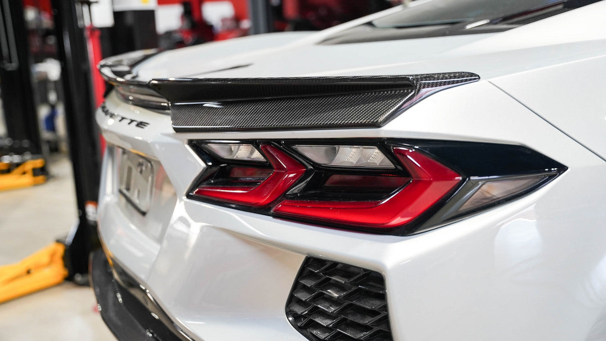 Carbon Fiber Rear Spoiler Delete-Chevrolet Corvette C8 Stingray