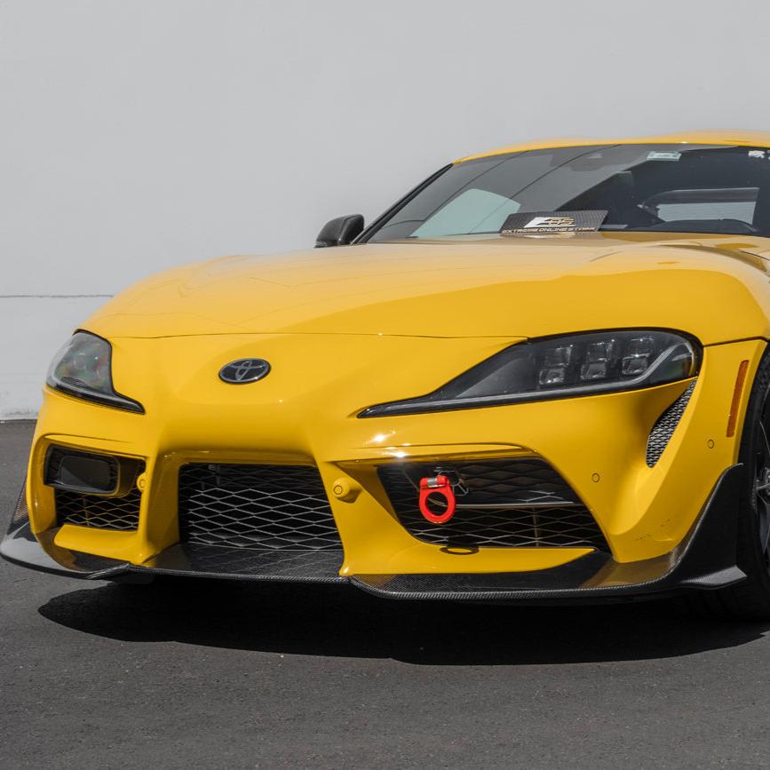 2020-Up Toyota Supra A91 CF Front Splitter Lip image 12