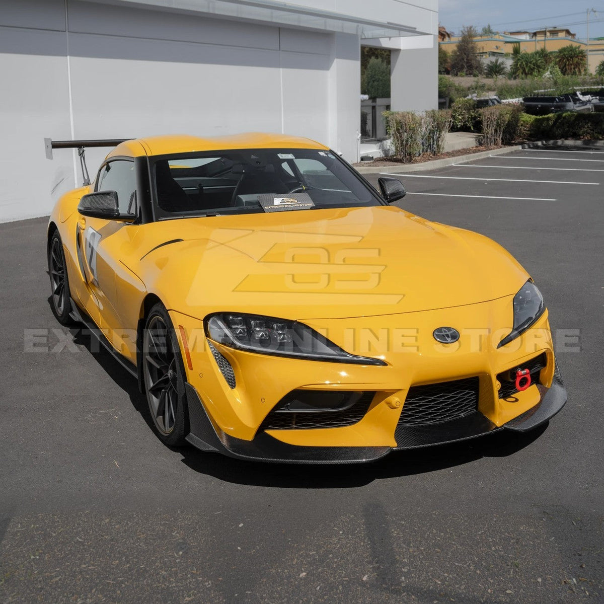 2020-Up Toyota Supra A91 CF Front Splitter Lip image 17