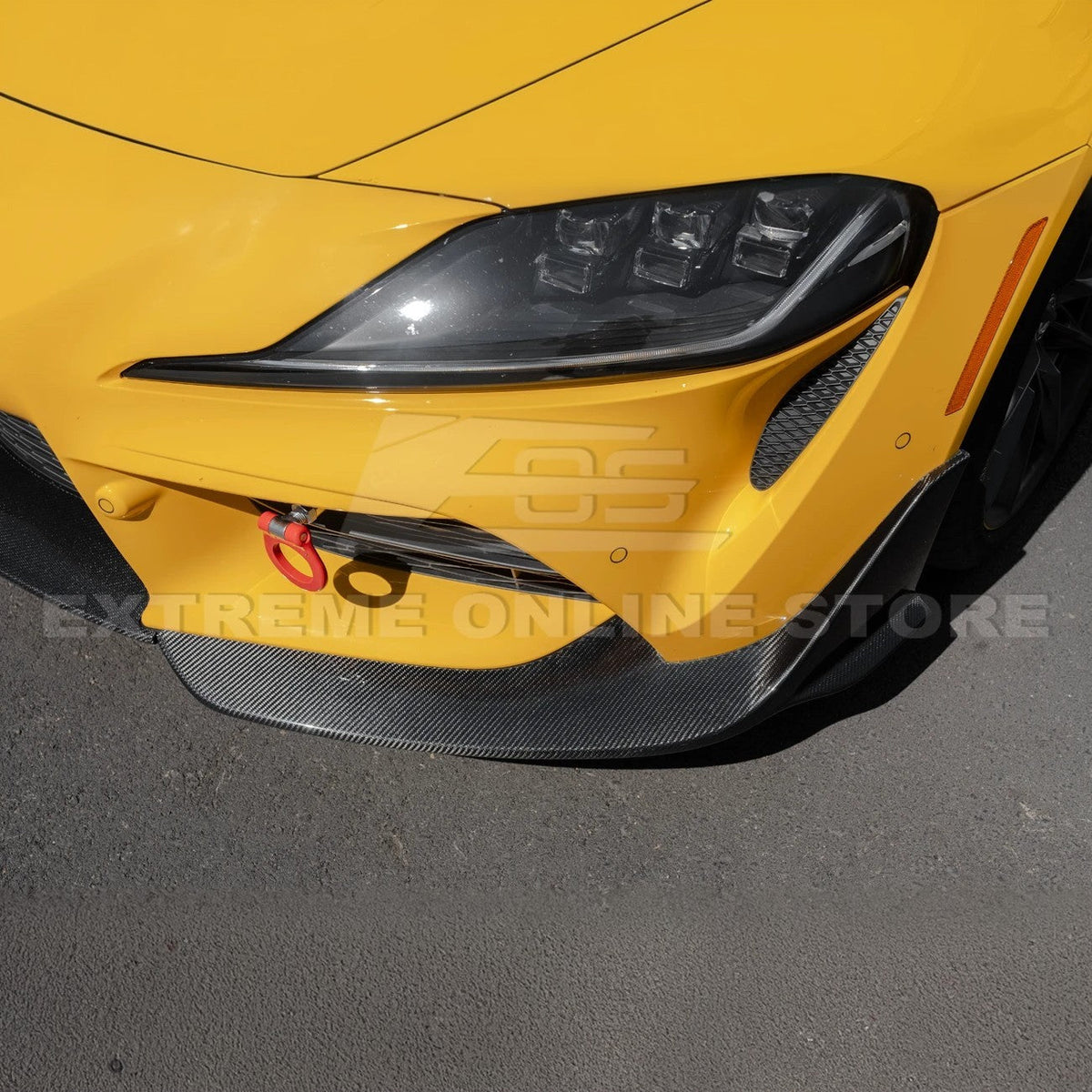 2020-Up Toyota Supra A91 CF Front Splitter Lip image 16