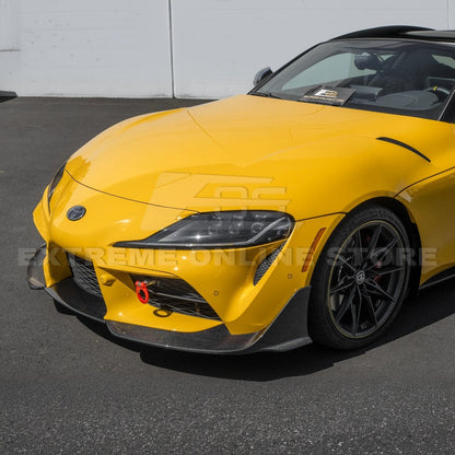 2020-Up Toyota Supra A91 CF Front Splitter Lip image 20