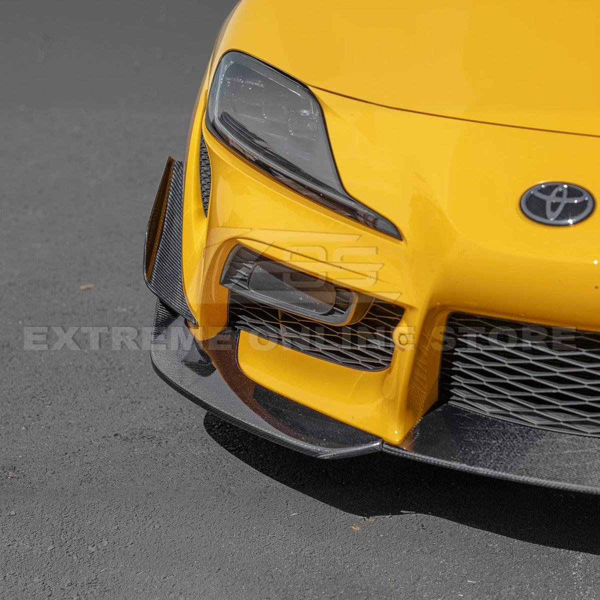 20-Up Toyota Supra A91 CF Front Lip Side Skirts image 6