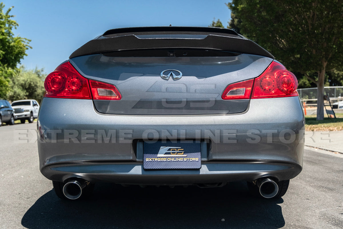 2007-2014 Infiniti G35 G37 Sedan Muffler Delete Axle Back Dual Burnt Tips Exhaust image 8