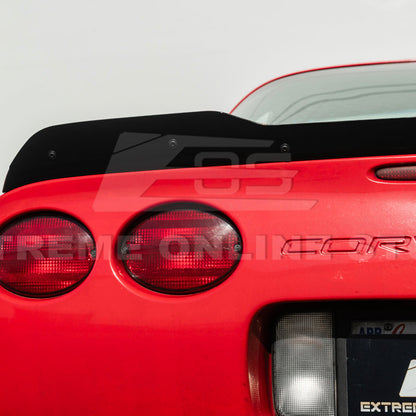 Corvette C5 ZR1 Extended GLOSSY BLACK Rear Trunk Lid Wickerbill Spoiler image 11