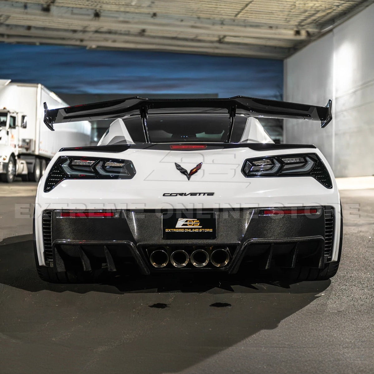 2014-19 Corvette C7 Smoke / Clear Lens Rear Taillight image 5
