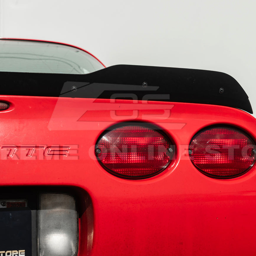 Corvette C5 ZR1 Extended GLOSSY BLACK Rear Trunk Lid Wickerbill Spoiler image 12