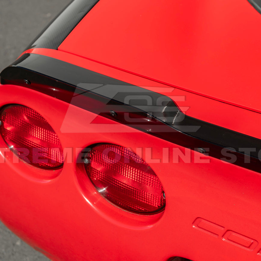 Corvette C5 ZR1 Extended GLOSSY BLACK Rear Trunk Lid Wickerbill Spoiler image 13