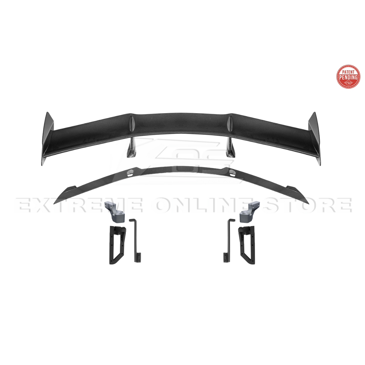 Corvette C8 ZR1 Style DRY CARBON FIBER Rear High Wing Spoiler Bracket image 72