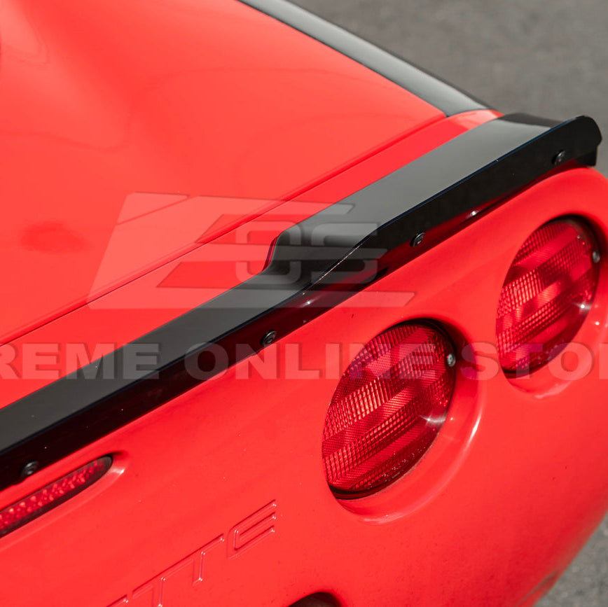 Corvette C5 ZR1 Extended GLOSSY BLACK Rear Trunk Lid Wickerbill Spoiler image 14