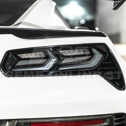 2014-19 Corvette C7 Smoke / Clear Lens Rear Taillight image 8