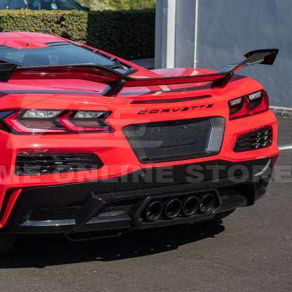 Corvette C8 Z06 DRY CARBON FIBER License Plate Backing image 5