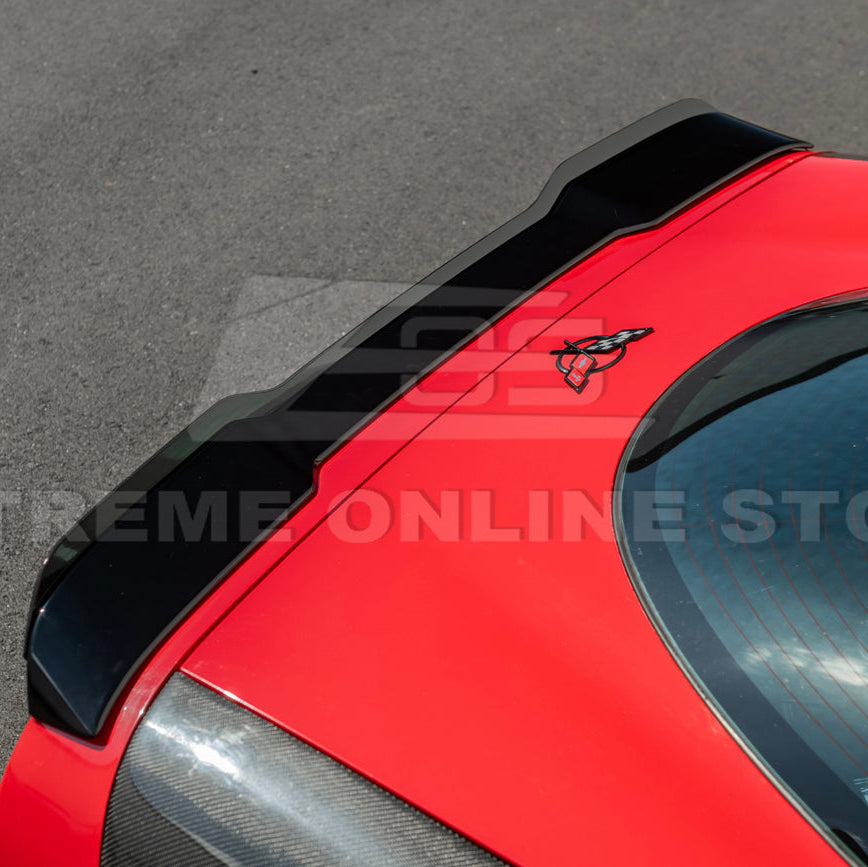 Corvette C5 ZR1 Extended GLOSSY BLACK Rear Trunk Lid Wickerbill Spoiler image 18