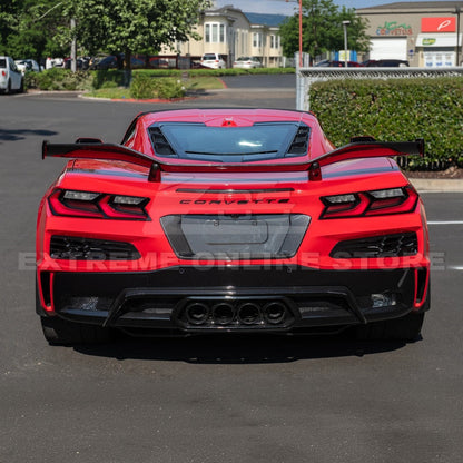 Corvette C8 Z06 DRY CARBON FIBER License Plate Backing image 6