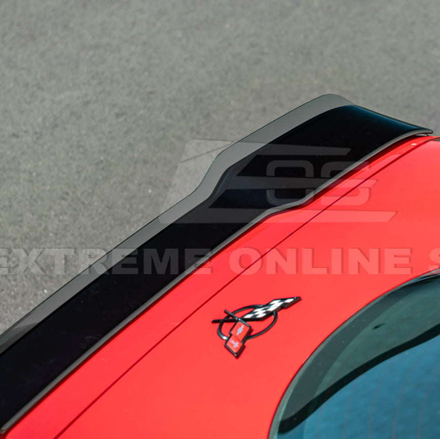 Corvette C5 ZR1 Extended GLOSSY BLACK Rear Trunk Lid Wickerbill Spoiler image 19