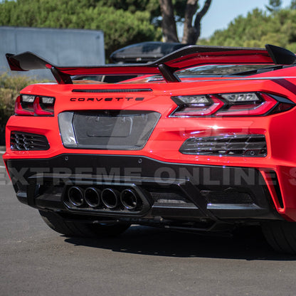Corvette C8 Z06 DRY CARBON FIBER License Plate Backing image 8